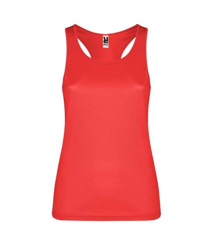 Womens/ladies shura sports tank top red Roly