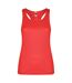 Womens/ladies shura sports tank top red Roly