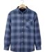 CHALLENGER BRUNO11 — Surchemise flanelle doublée bleu : la chaleur garantie au style authentique-5
