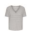T-Shirt beige/marron femme jdy korna-1