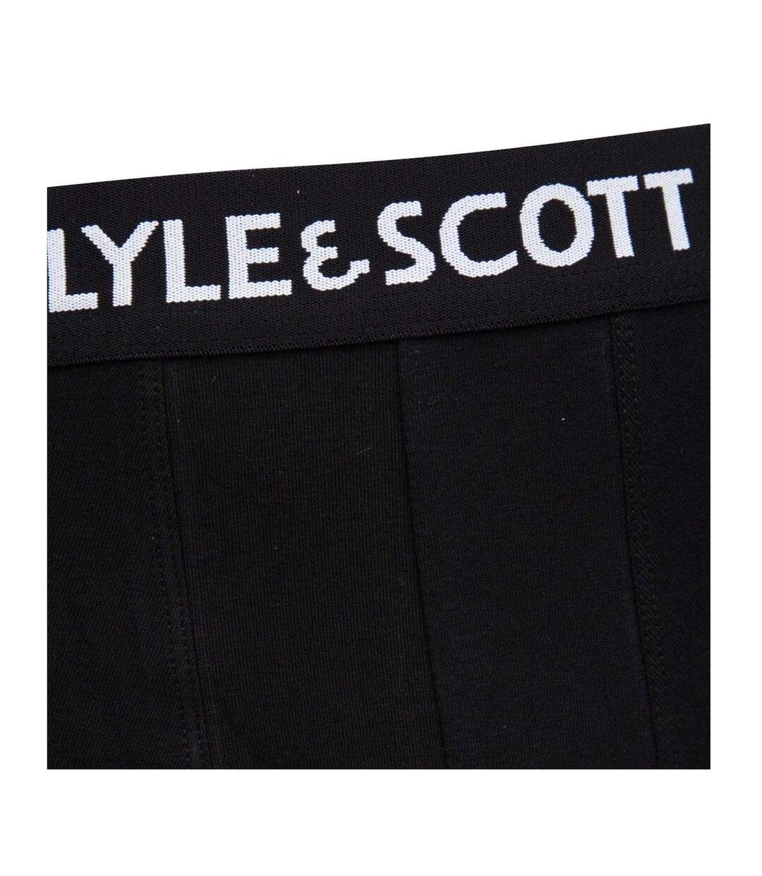 Lot De 10  Boxers Motif/style Uni Homme Noir Lyle & Scott-3