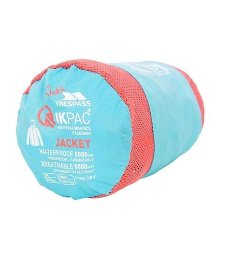 Veste Imperméable Qikpac Femme Turquoise Pâle Trespass