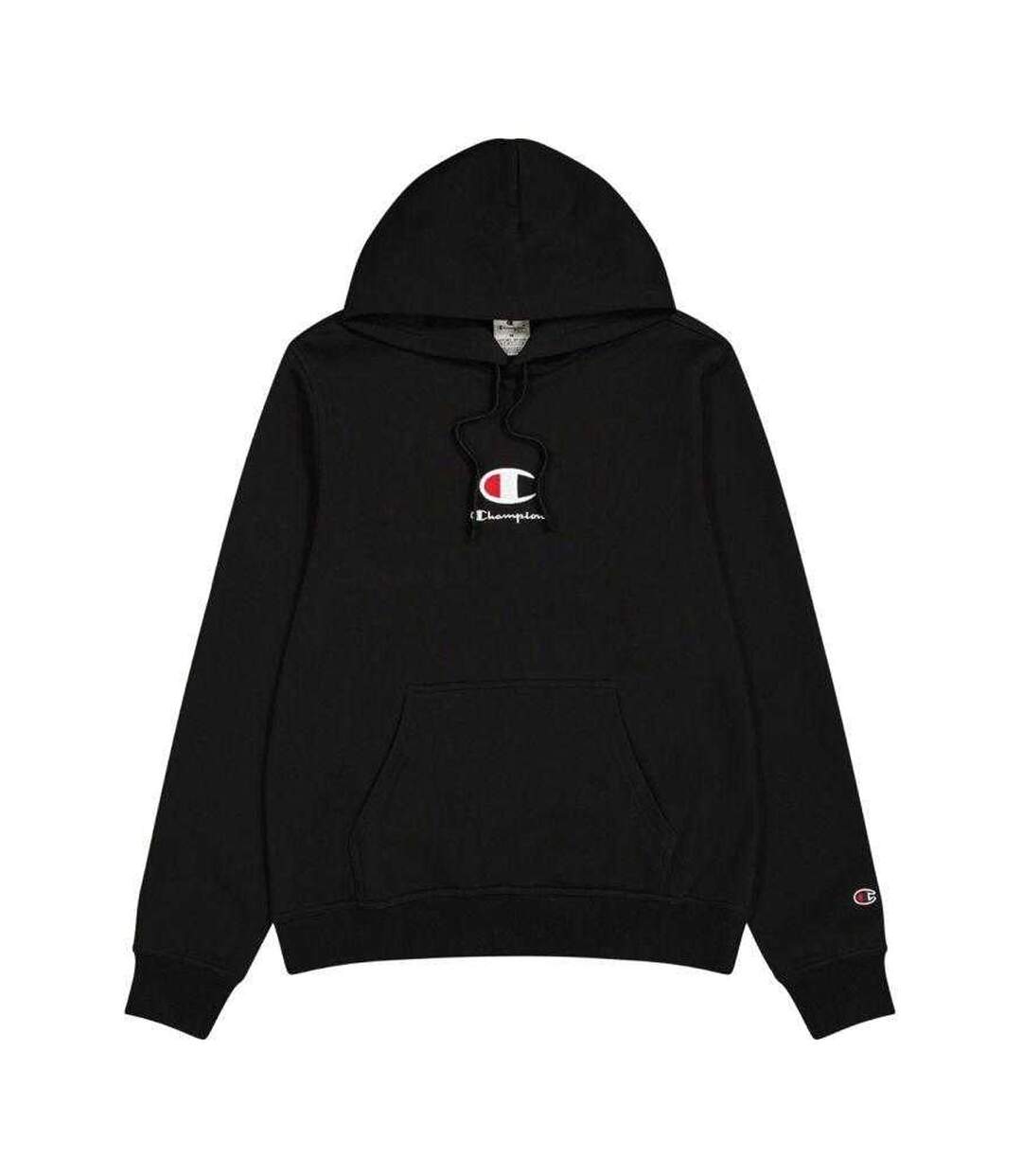 Sweat À Capuche Motif/style Logo Homme Noir Champion-2
