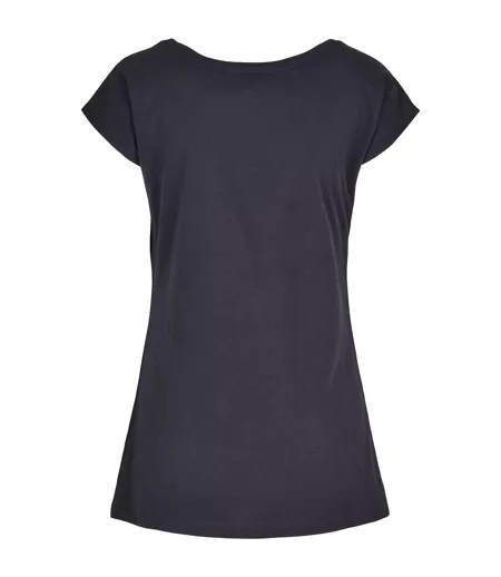 T-shirt Femme Bleu Marine Build Your Brand