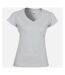 Gildan Ladies Soft Style Short Sleeve V-Neck T-Shirt (White) - UTBC491