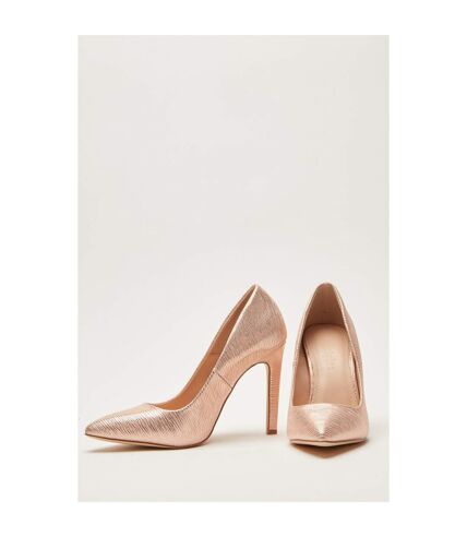 Principles Womens/Ladies Cara Pointed Court Shoes (Rose Gold) - UTDP821