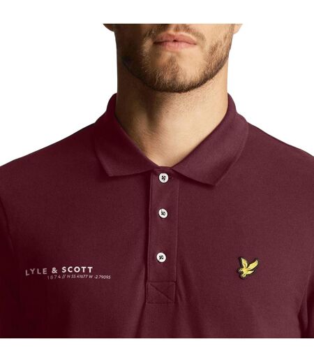 Polo Style Coordonnées Homme Bordeaux Lyle & Scott