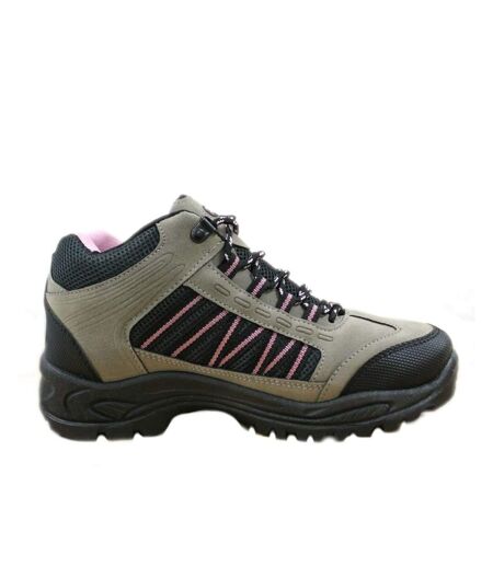 Grassmere Chaussures Montantes De Randonnée Femme Gris Rose Dek