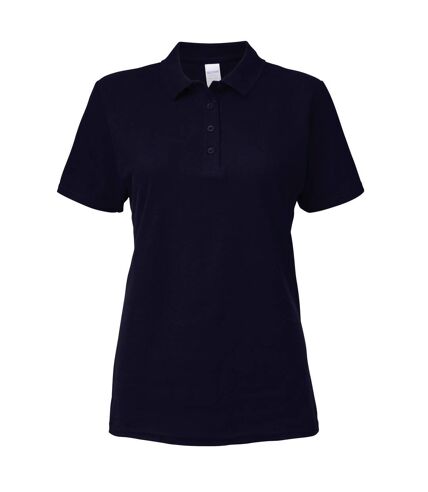 Gildan Softstyle Womens/Ladies Short Sleeve Double Pique Polo Shirt (Navy) - UTBC3719