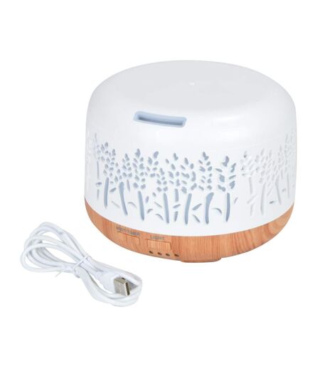 Diffuseur de Parfum LED Nature 300ml Blanc