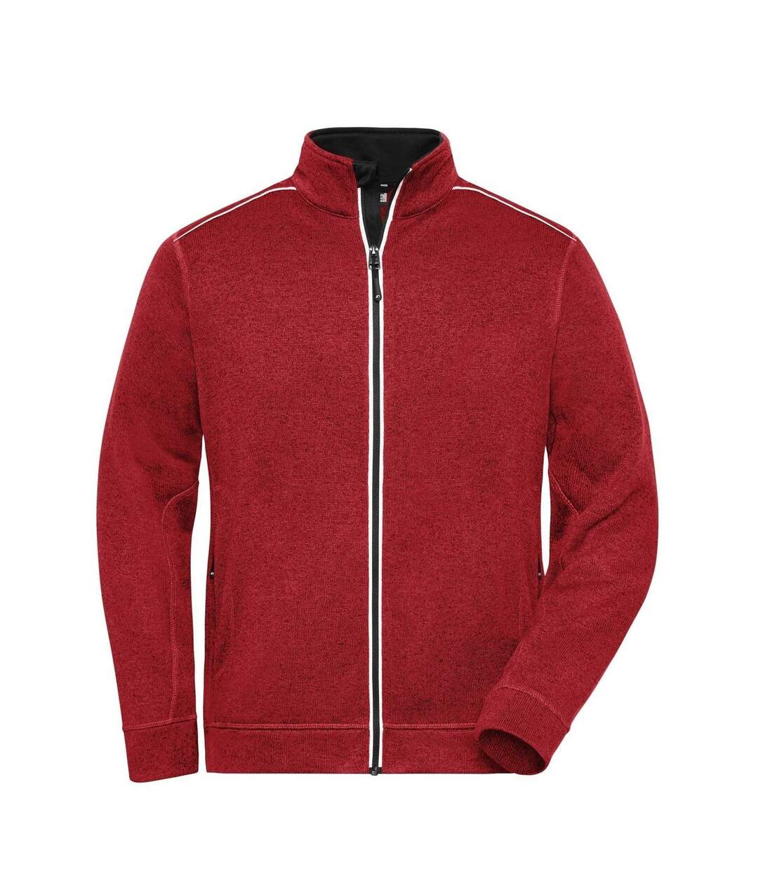 Veste zippée polaire workwear - homme - JN898 - rouge