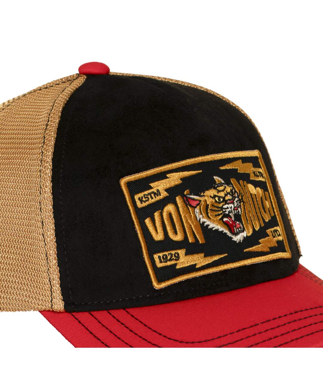 Casquette baseball premium en velours avec filet & écusson Wild Tiger Vondutch-3