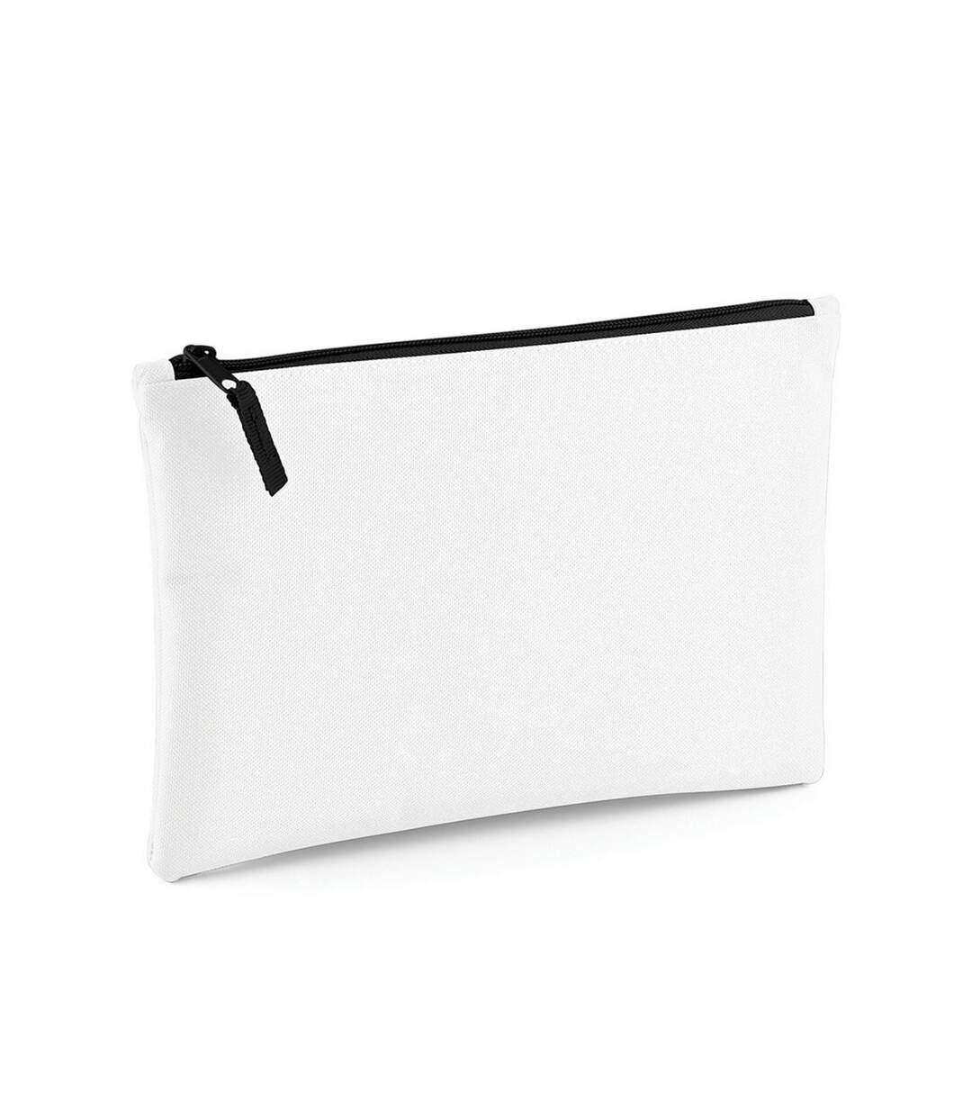 Pochette Zippée Taille Unique Blanc Noir Bagbase-1