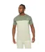 Mens Castlebay T-shirt Light Olive Crosshatch-1