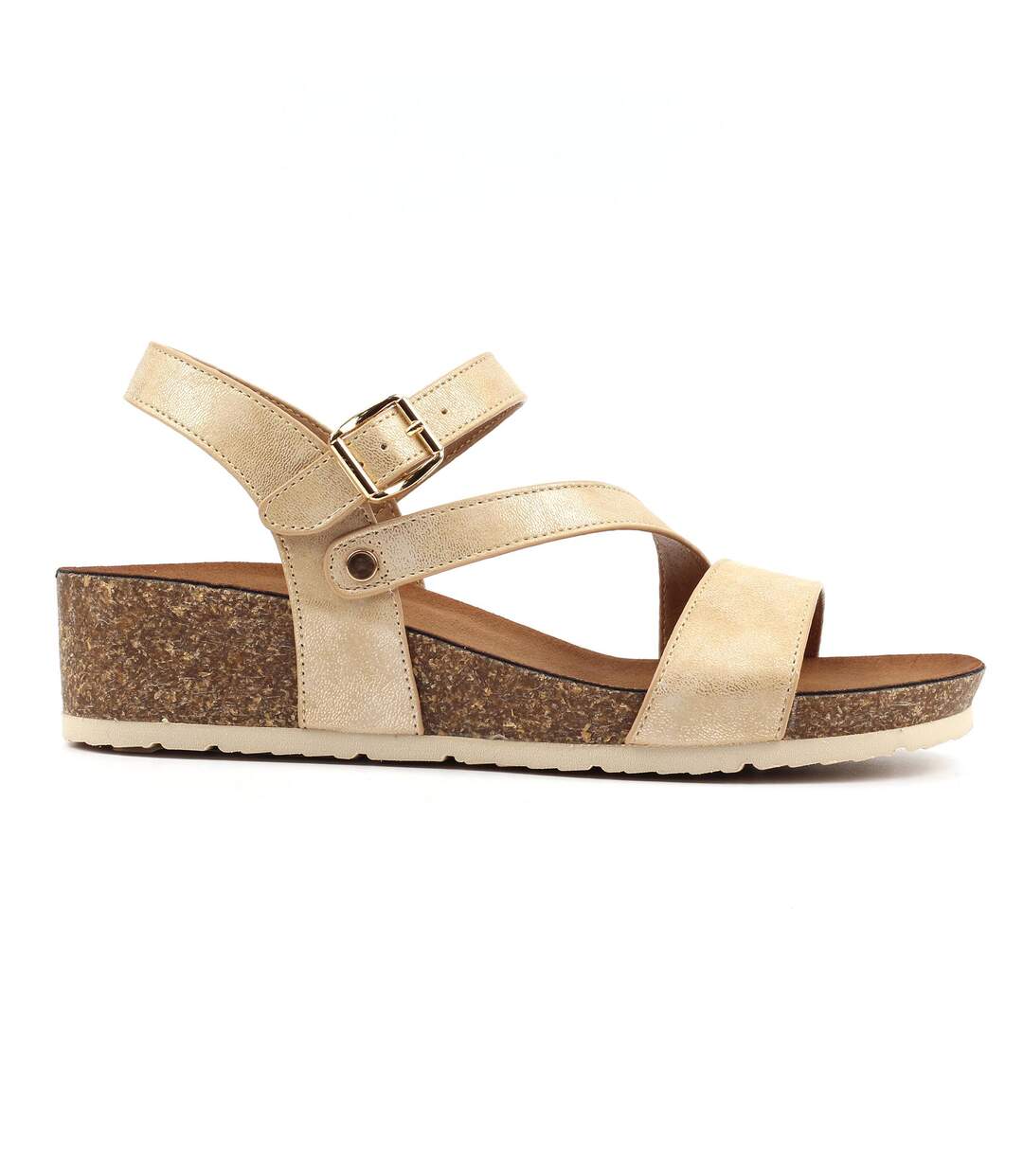 Sandales Buster Femme Jaune Or Lunar-3