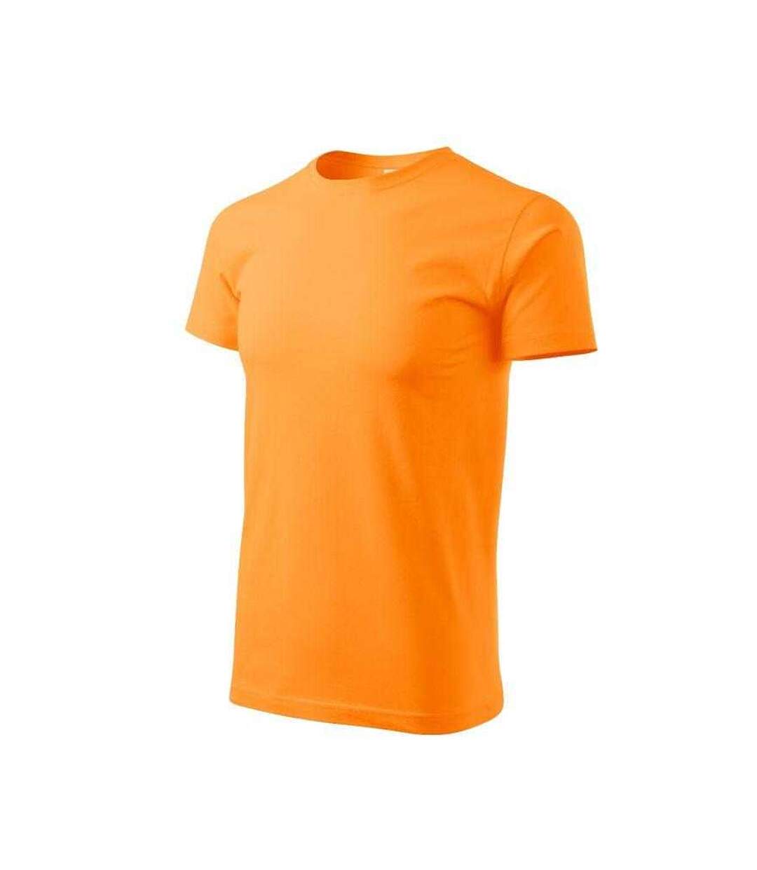 Mens Heavy New T-shirt Orange Malfini-3