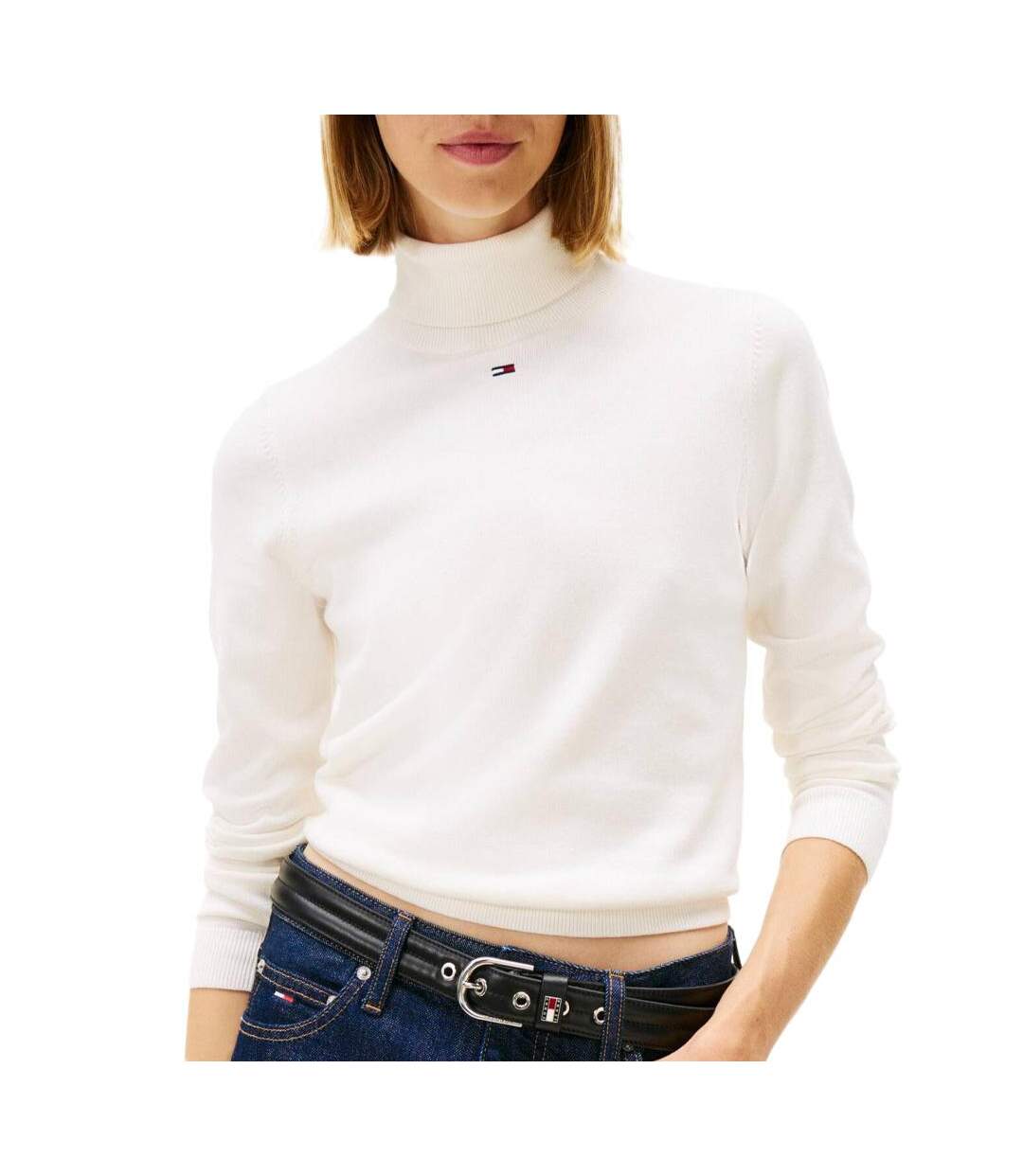 Pull blanc femme tommy hilfiger tjw essential-1