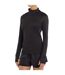 Womens/ladies Pro Training Half Zip Top Black Marl Umbro-1