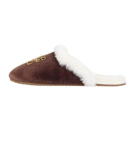 Mules Motif/style Brodé Femme Marron Biba