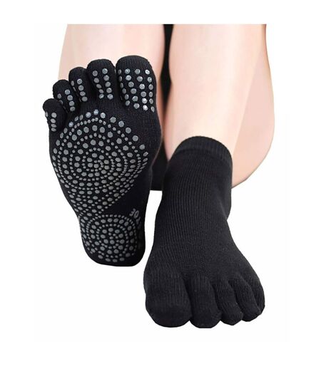 Anti-Slip Trainer Toe Socks - 1 Pack Yoga & Pilates Socks for Men and Women