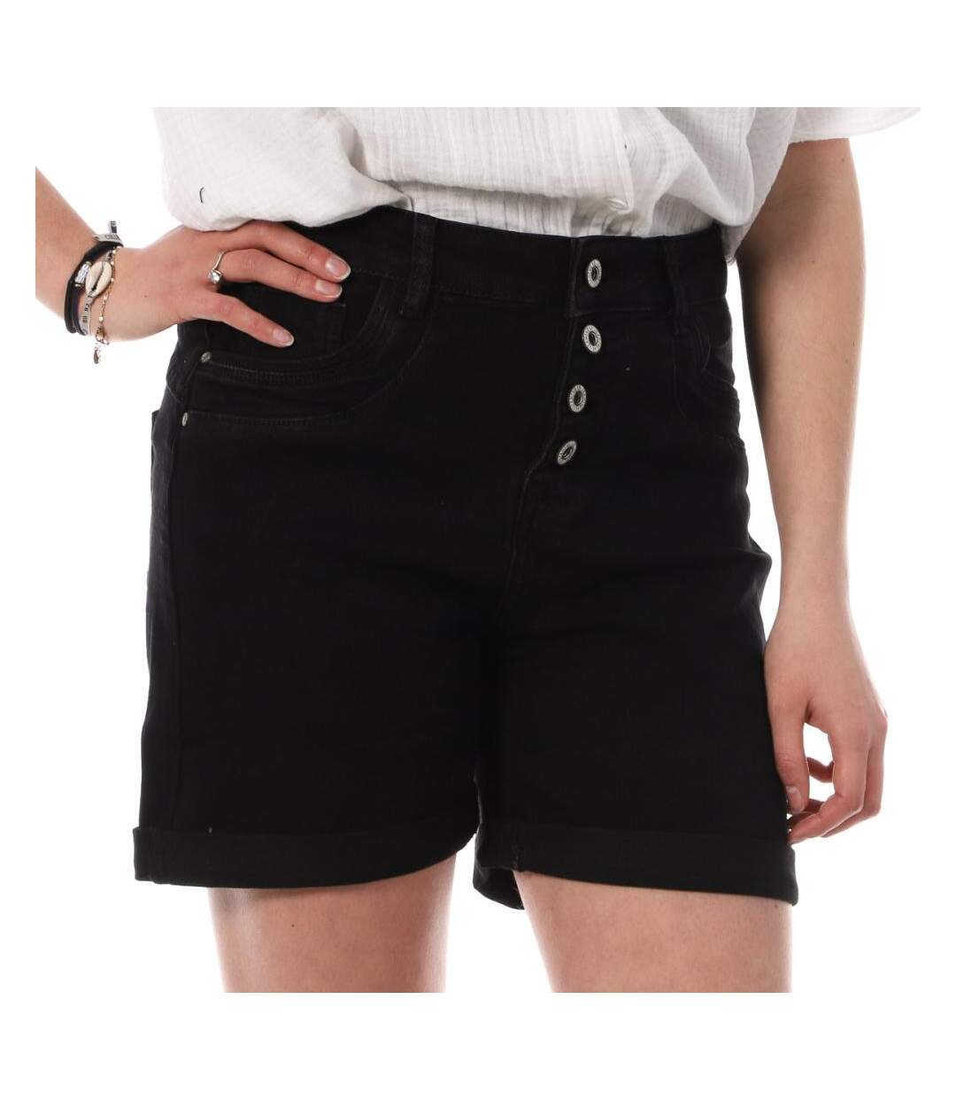 Short Noir Femme Monday Premium Long Please - M-1