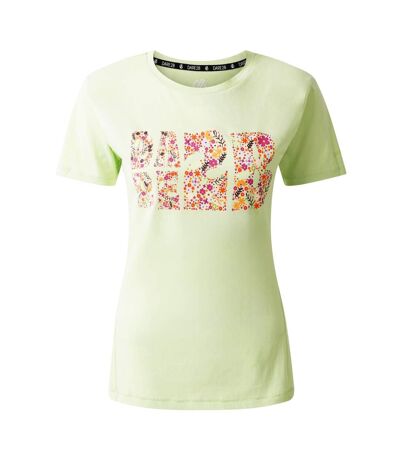Womens/ladies transquility iii floral t-shirt butterfly green Dare 2B
