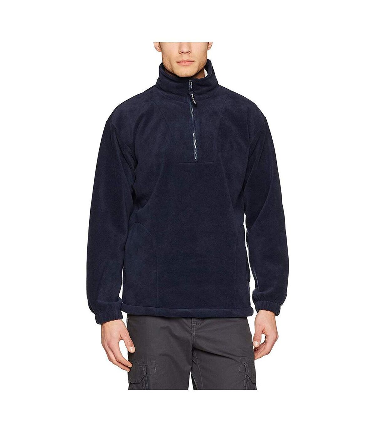 Result Unlined Active 1/4 Zip Anti-Pilling Fleece Top (Navy Blue)