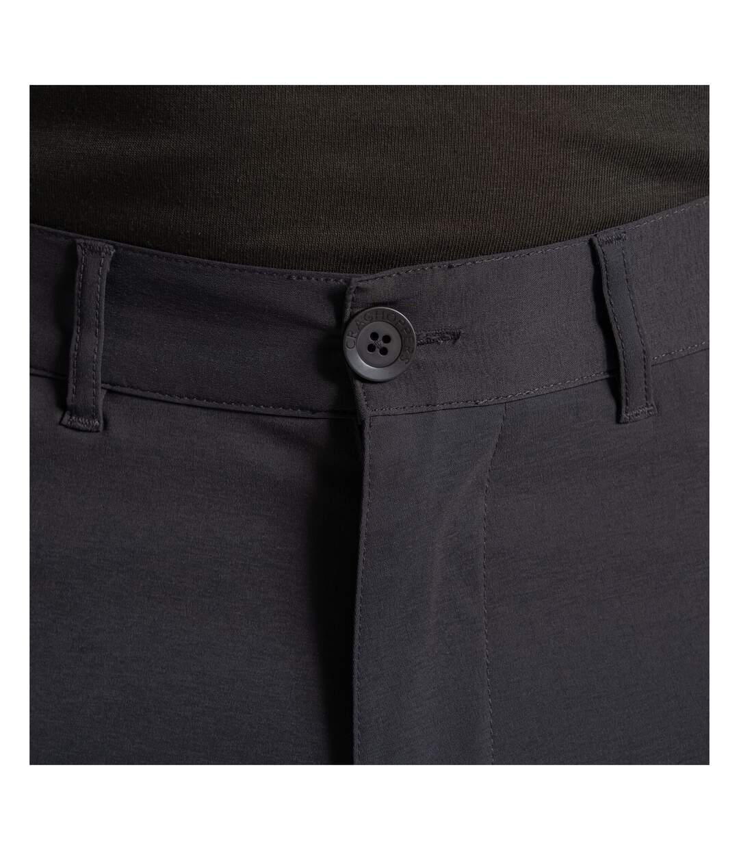 Pantalon Léger Et Uni À Taille Mi-haute Semi-élastiquée Kiwi Pro Homme Anthracite Craghoppers-4