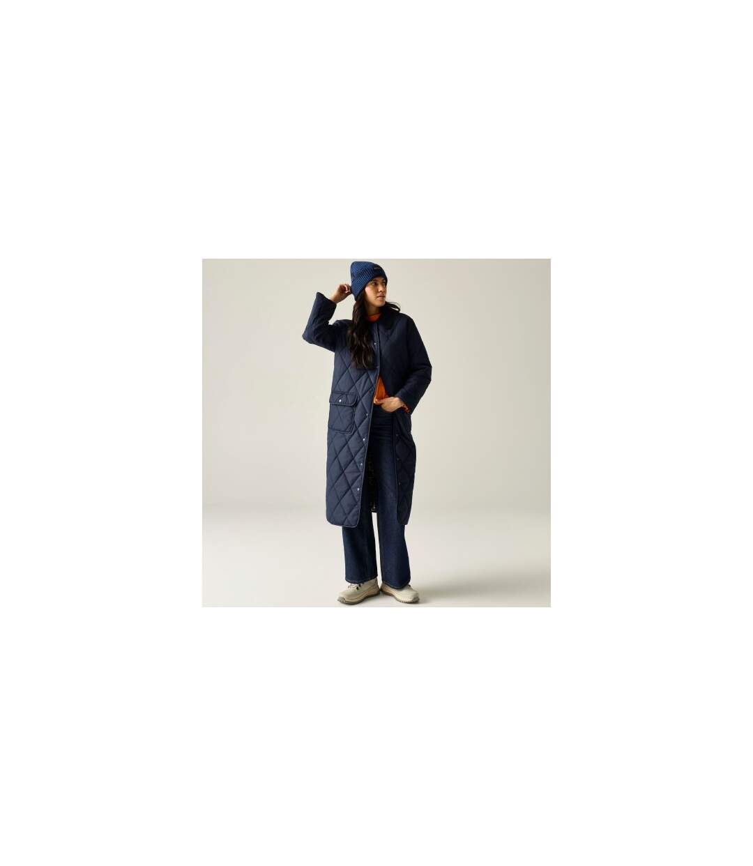 Veste Motif/style Éclipse Orla Kiely Femme Bleu Marine Regatta-1