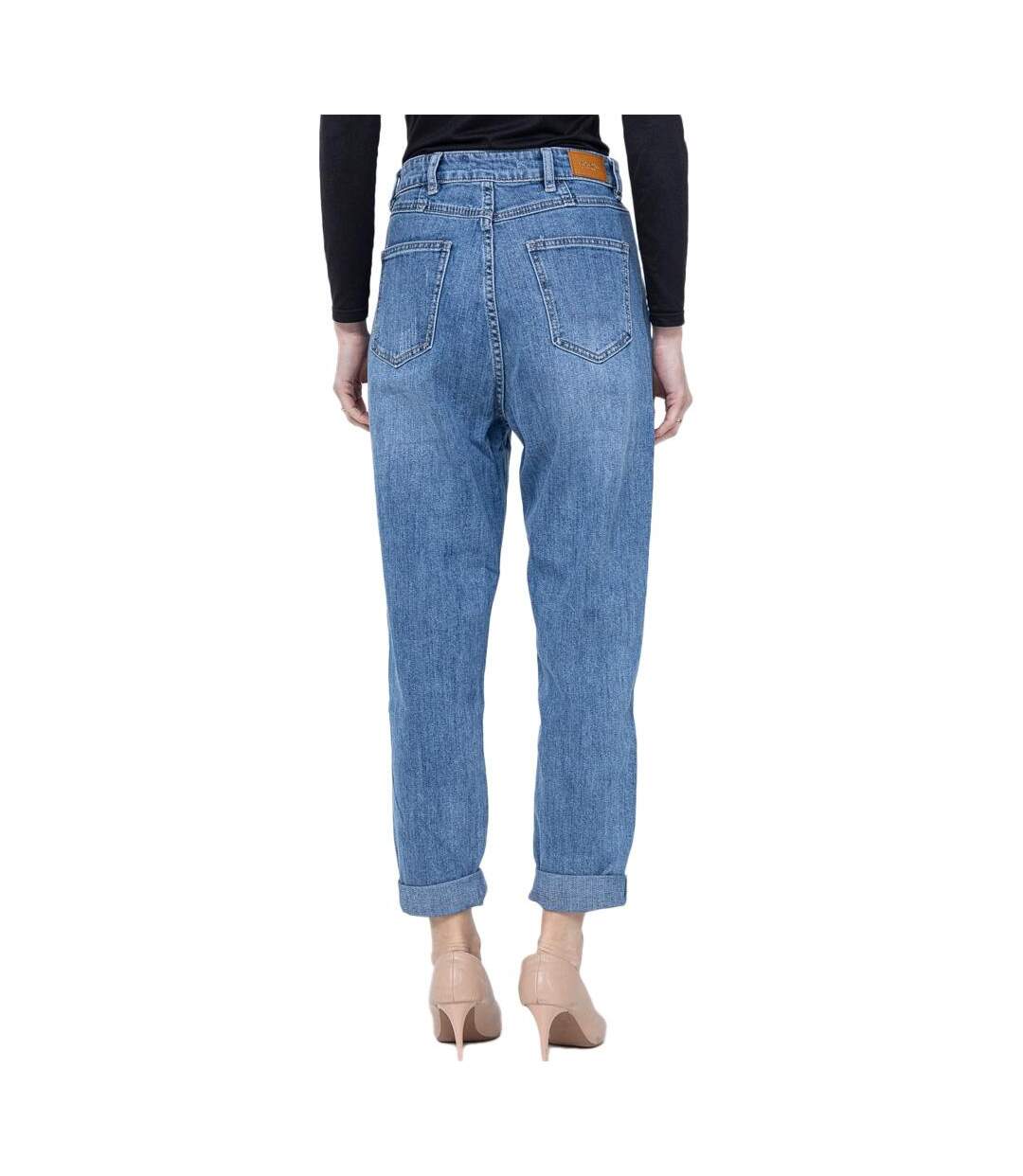 Jeans bleu mom femme monday premium 3211 - l-2