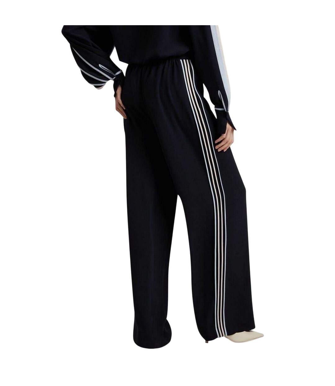 Pantalon Motif/style 3 Rayures Femme Bleu Marine Ted Baker-3