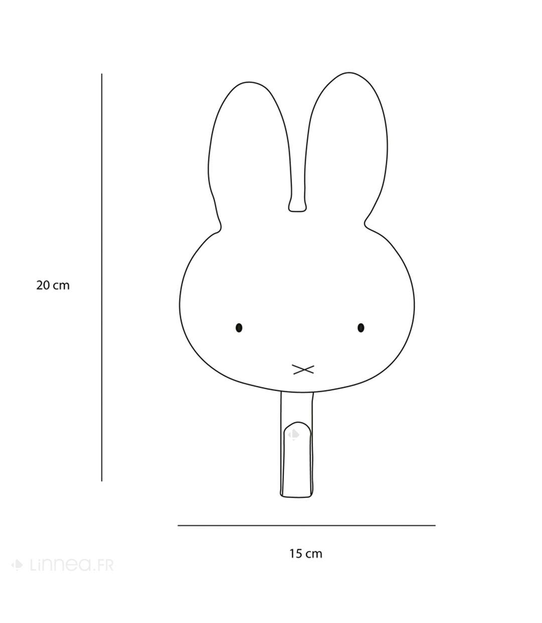 Patères petites têtes collection SOFT ANIMALS Basse-cour Miffy-3