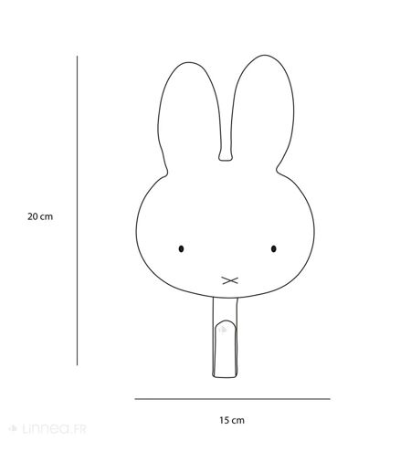 Patères petites têtes collection SOFT ANIMALS Basse-cour Miffy