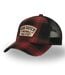 Casquette baseball en flannelle a carreaux Vondutch-1
