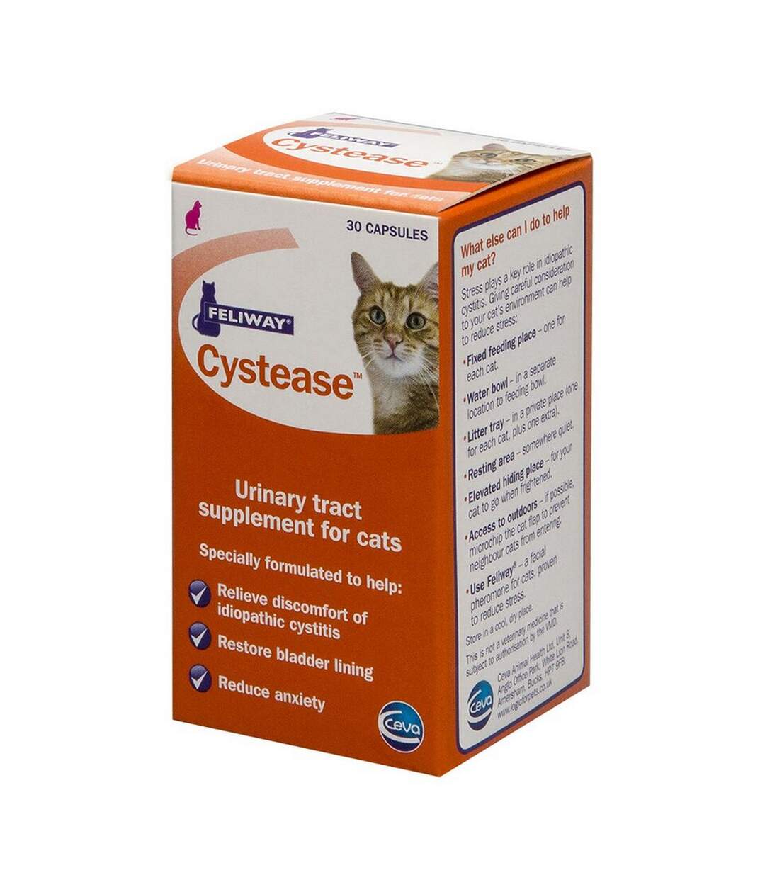 Cystease cat tablets 30 pack may vary Feliway