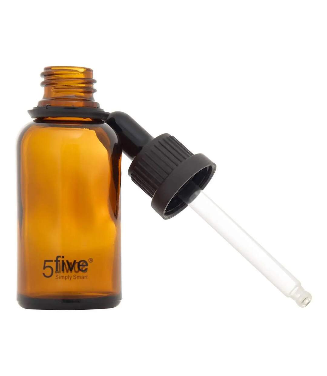 Flacon Avec Pipette en Verre Teinté 30ml Marron-2