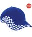 Lot de 2  casquettes à carreaux adulte bleu roi vif Beechfield