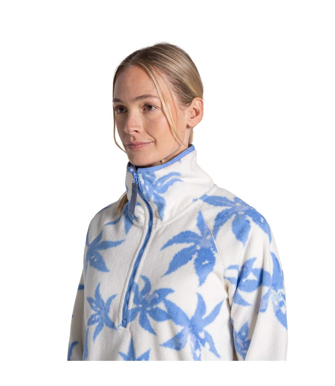 Haut Polaire Motif/style National Trust Reedmace Femme Bleu Craghoppers-4