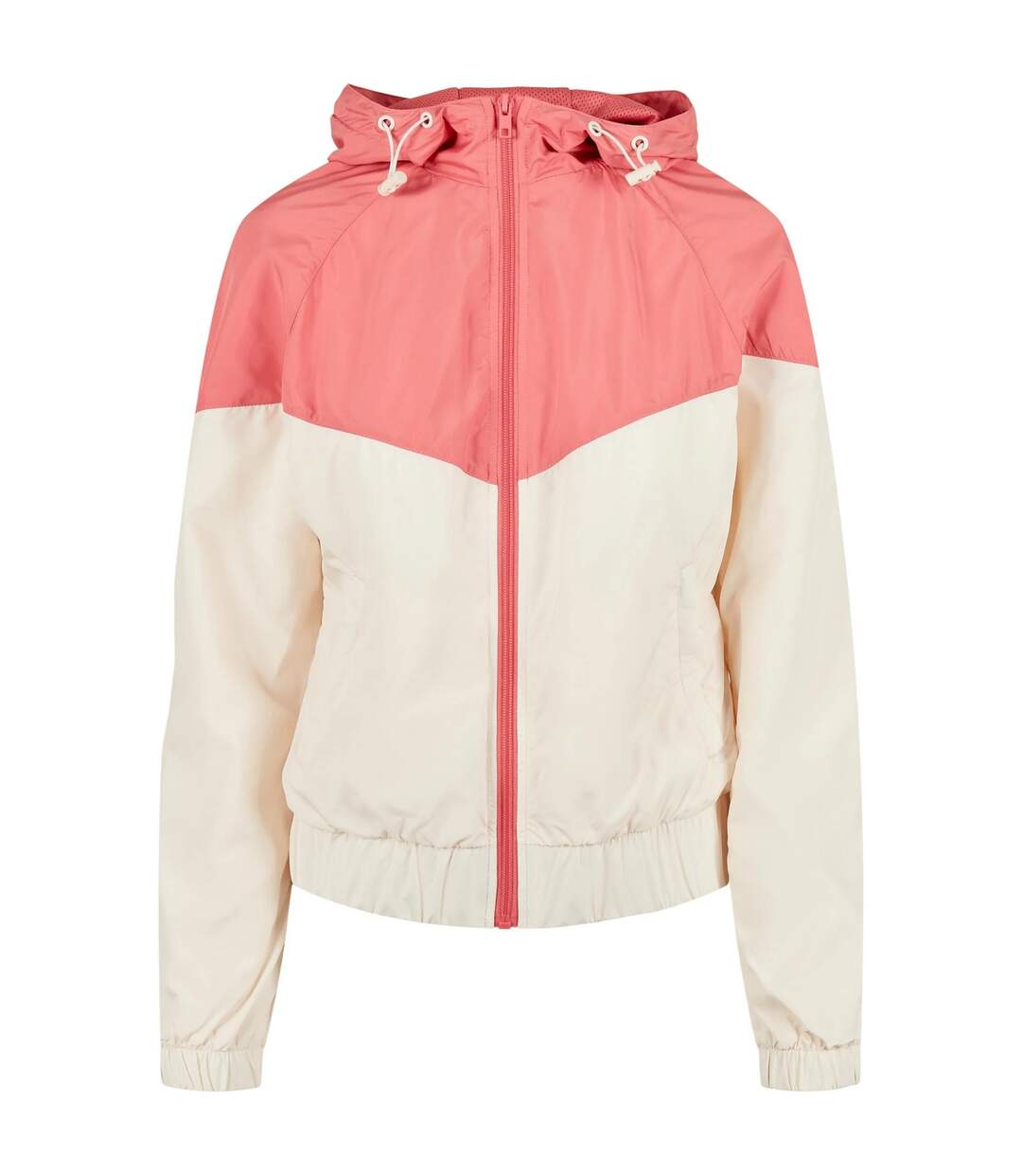 Coupe-vent Arrow Femme Rose Pâle Sable Blanc Urban Classics-1