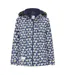 Womens/ladies Pod Waterproof Jacket Navy White Lazy Jacks-1