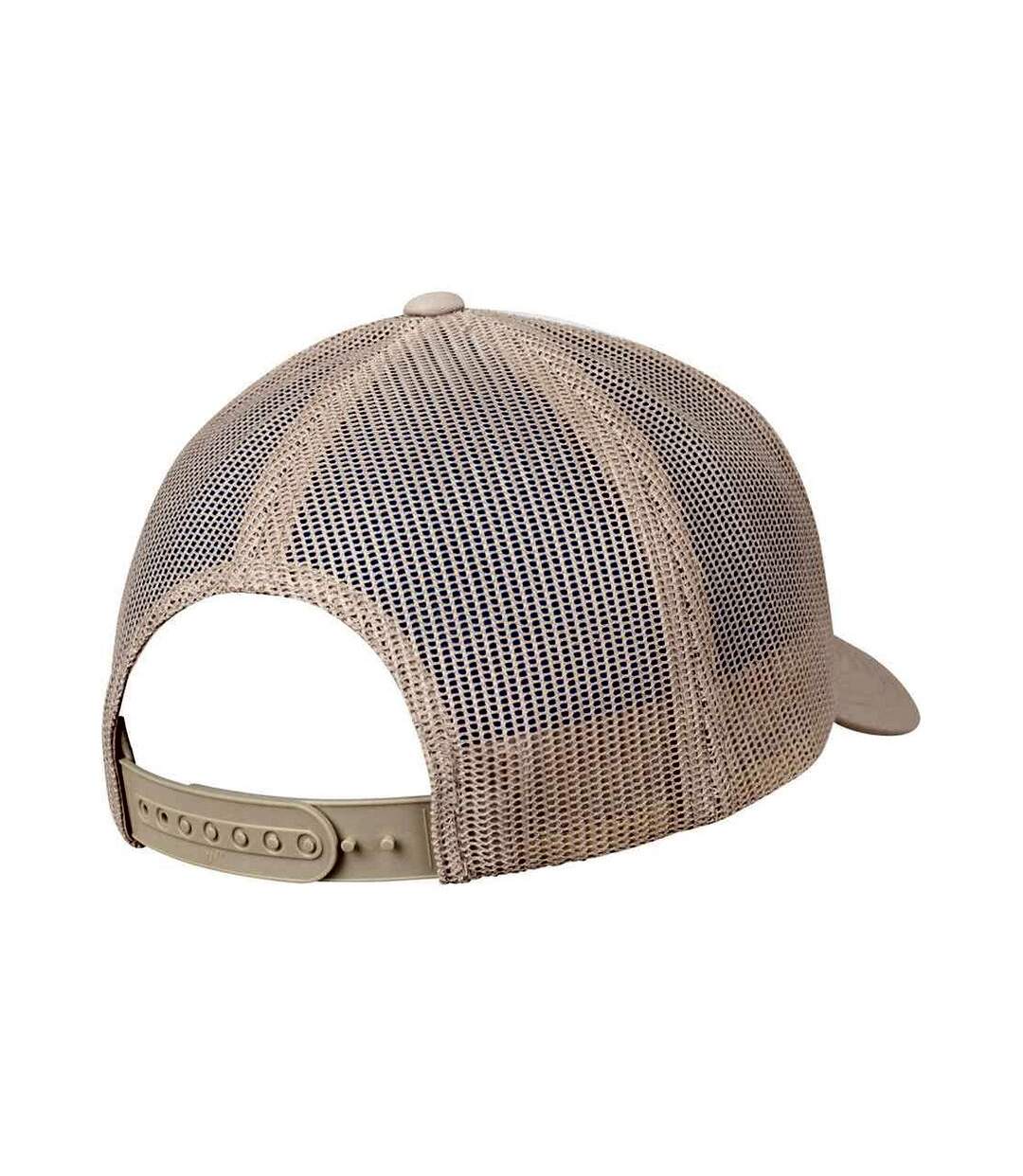 Casquette trucker kaki / blanc Flexfit