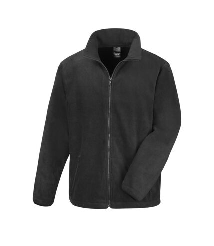 Result Mens Core Fashion Fit Outdoor Fleece Jacket (Black)