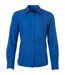 chemise popeline manches longues - JN677 - femme - bleu royal
