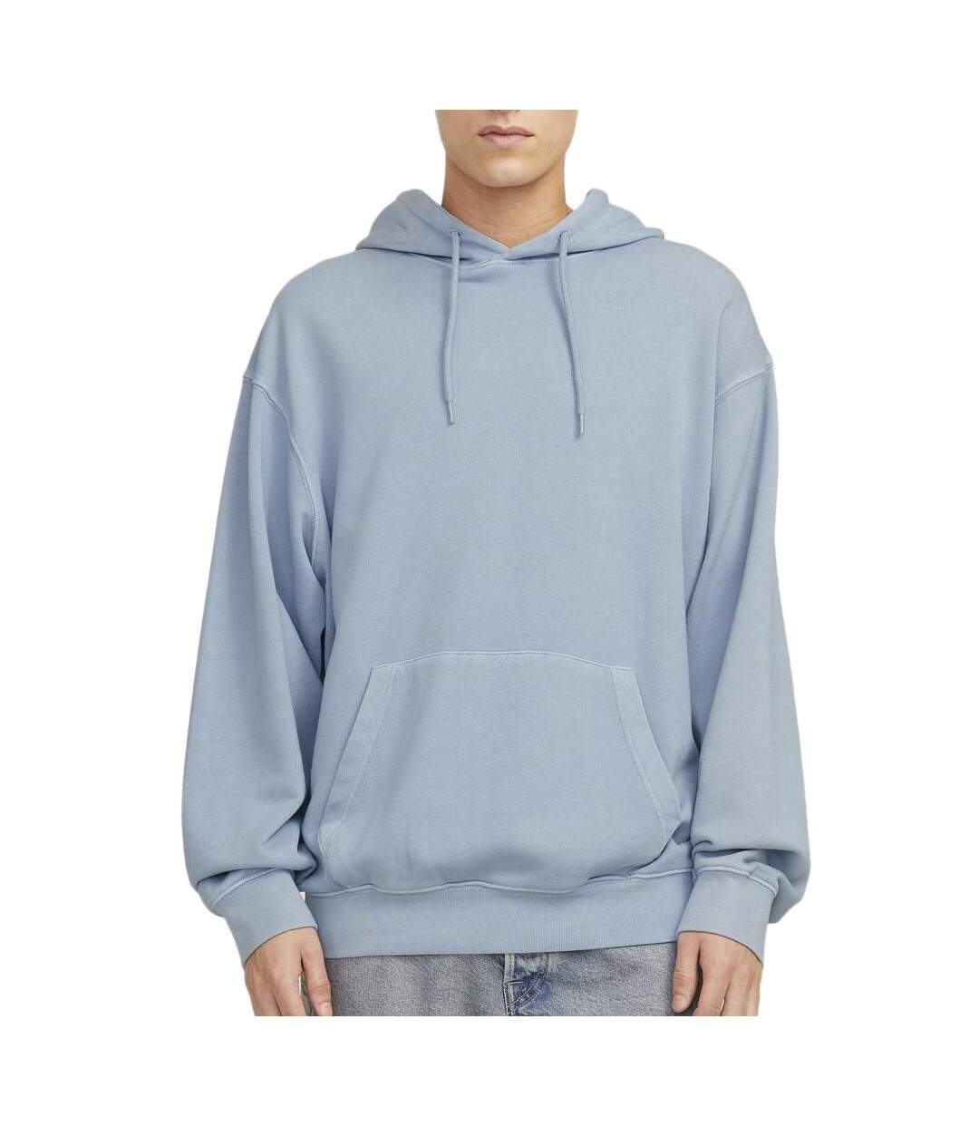 Sweat bleu ciel homme jack & jones charge faded-1