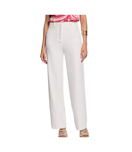 Pantalons fluide blanc femme morgan uni