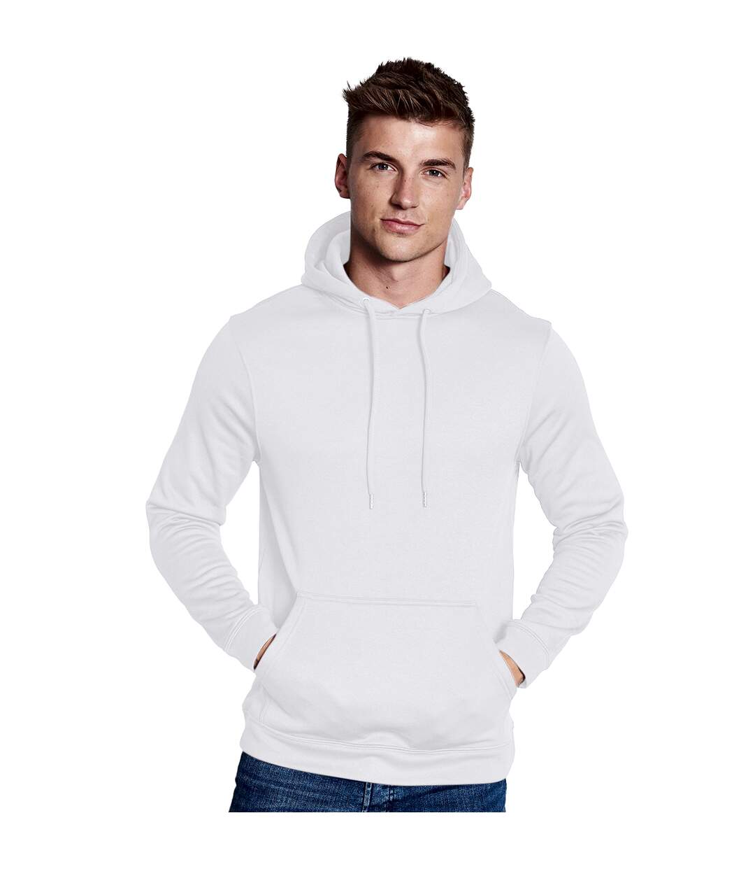 Sweat à capuche adulte unisexe blanc arctique AWDis