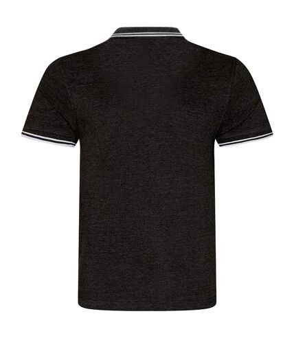 AWDis Mens - T-shirt POLO - Hommes (Gris foncé / blanc) - UTPC3155