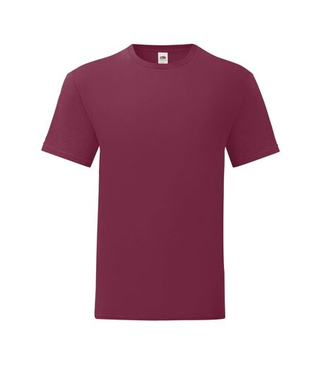 Fruit of the Loom Mens Iconic T-Shirt (Burgundy)