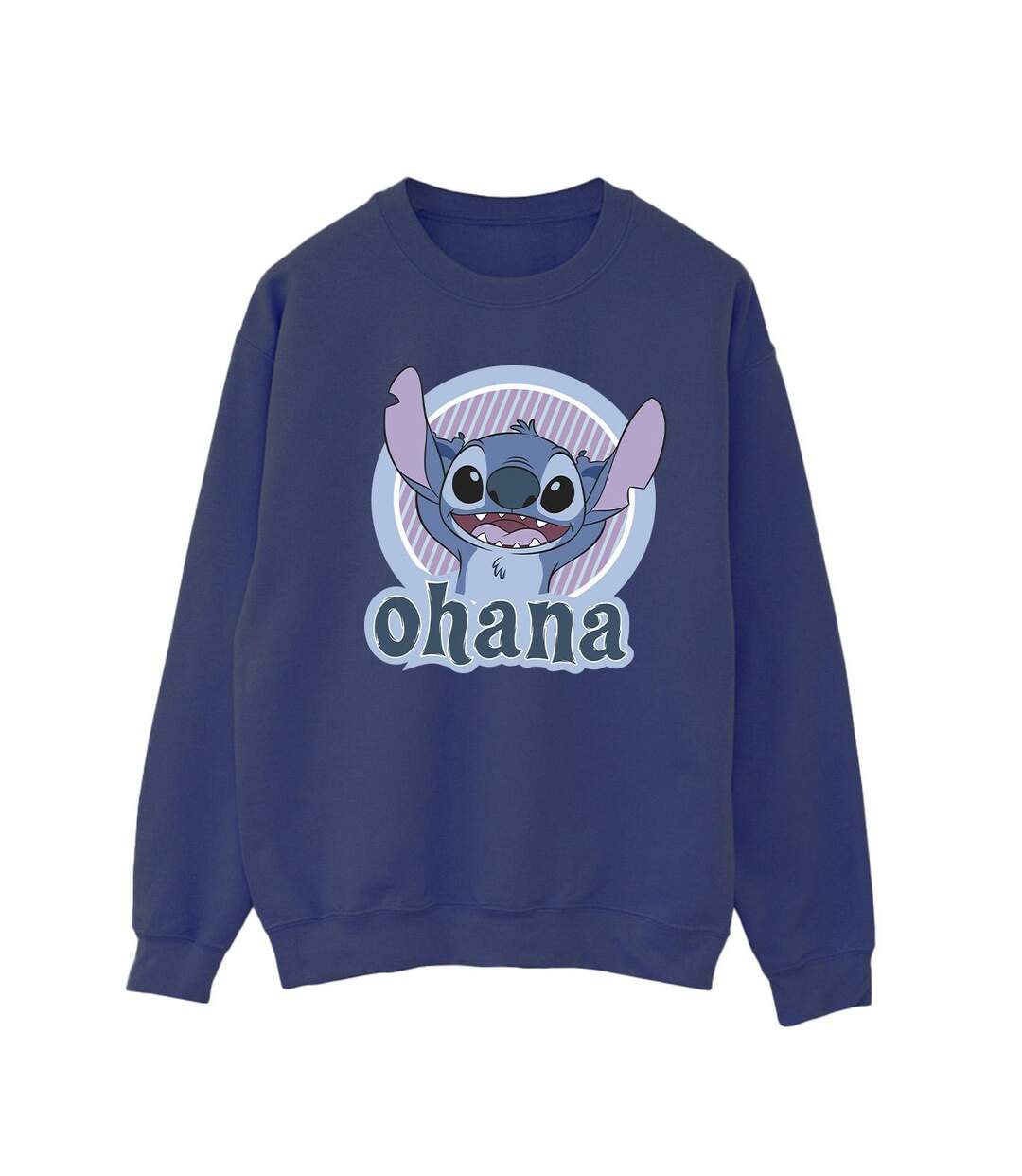Disney - Sweat LILO AND STITCH OHANA CIRCLE - Femme (Bleu marine) - UTBI22870-1