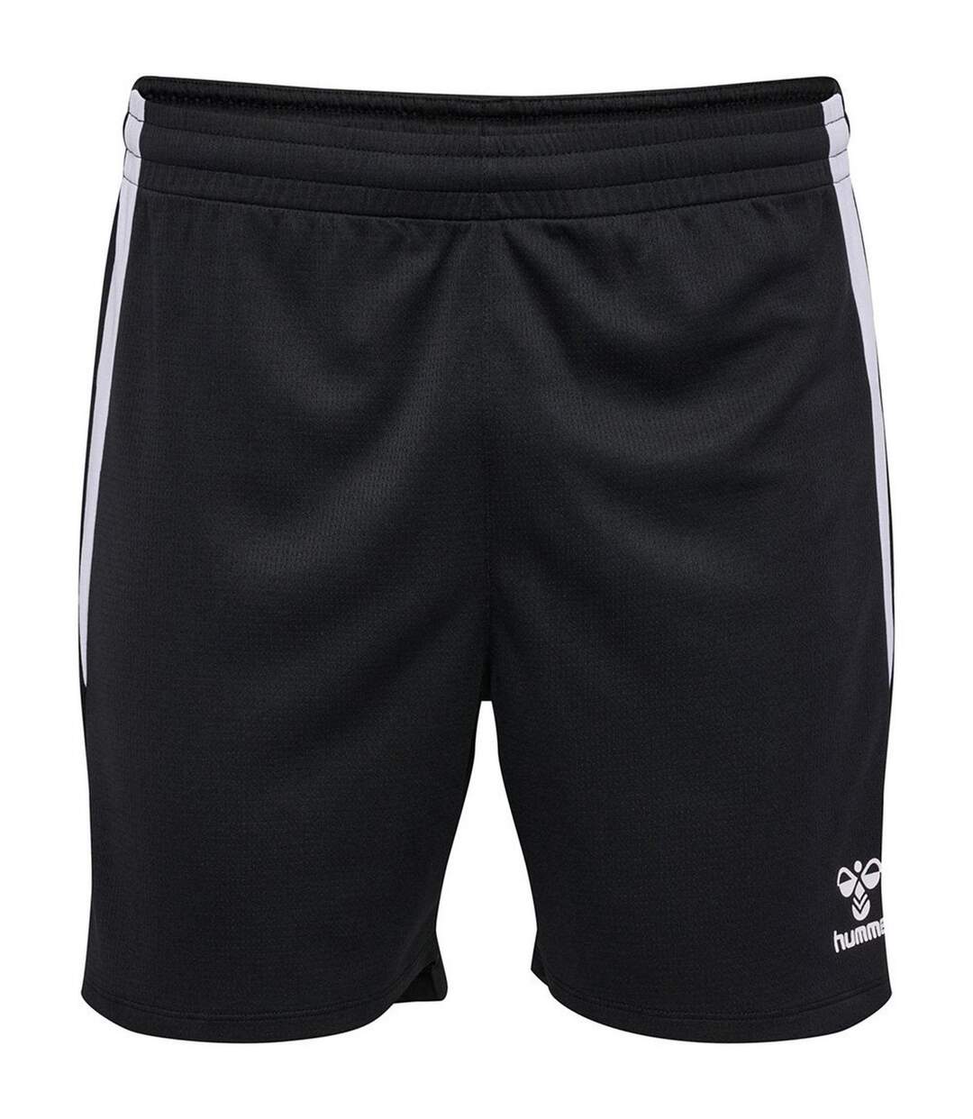 Mens Lead Side Stripe Training Shorts Black Hummel-1